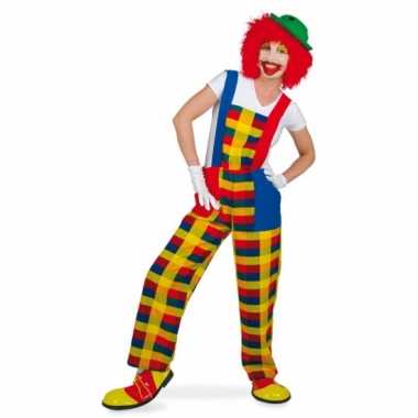 Clown pebbi verkleedverkleedkleding voor volwassenen