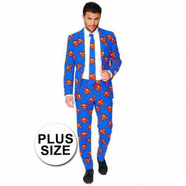 Feest verkleedkleding superman print