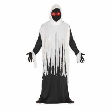 Horror spook verkleedkleding met lichtgevende ogen