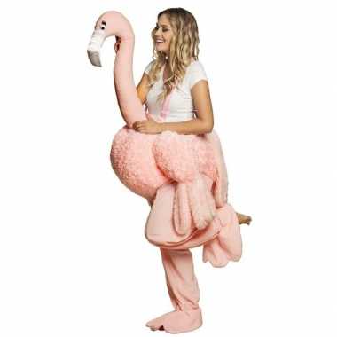 Instap verkleedkleding flamingo voor volwassenen