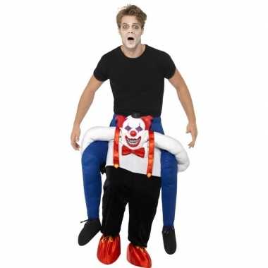 Instapverkleedkleding enge horror clown voor volwassenen