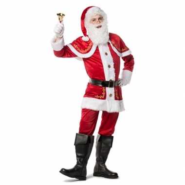 Luxe kerstman verkleedkleding voor heren