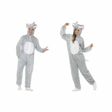 Olifant onesie verkleedkleding voor volwassenen