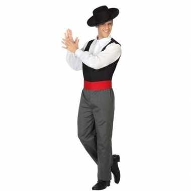 Spaanse flamencodanser verkleed verkleedkleding voor heren