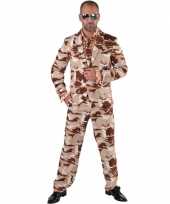 Camouflage verkleedkleding 3 delig voor heren