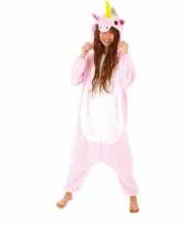 Dierenpak eenhoorn pinky onesie verkleed verkleedkleding voor dames