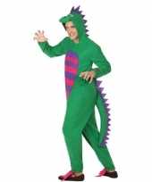 Dierenpak groene draak verkleedverkleedkleding voor heren
