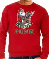 Grote maten foute kersttrui verkleedkleding 1 5 meter punk rood voor heren