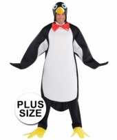 Grote maten pinguin verkleedkleding voor heren
