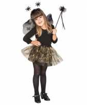 Halloween halloween verkleedkleding heksenset zwarte spin voor meisjes