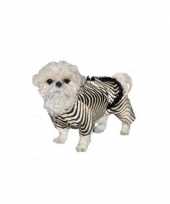Honden zebra verkleedkleding