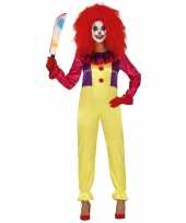 Horror clown freak verkleed verkleedkleding voor dames