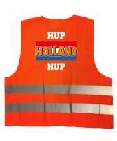 Hup holland hup oranje veiligheidshesje ek wk supporter verkleedkleding voor volwassenen