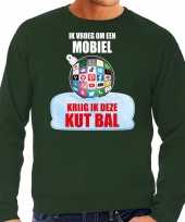 Kut kerstbal sweater kerst verkleedkleding ik vroeg om een mobiel krijg ik deze kut bal groen voor heren