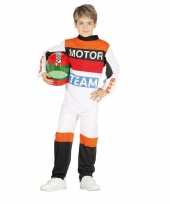 Motorcoureur verkleed verkleedkleding voor kinderen