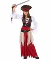 Piraten verkleed verkleedkleding jurk voor meisjes