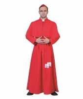 Rood feest verkleedkleding kardinaal