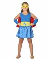 Supergirl jurk jurkje verkleed verkleedkleding voor meisjes