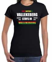 Valkenburg vallekeberg verkleedkleding t shirt zwart dames