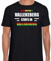 Valkenburg vallekeberg verkleedkleding t shirt zwart heren