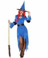 Verkleed verkleedkleding blauwe heks
