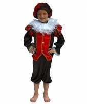 Zwarte piet verkleedkleding kind rood zwart