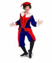 Zwarte piet verkleedkleding rood blauw